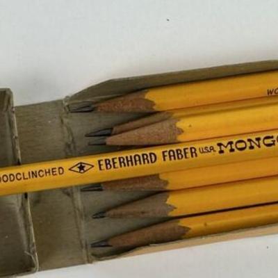 EBERHARD FABER MONGOL 482 PENCILS partial box