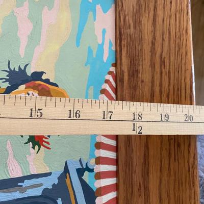 Vintage can can dancer paint by numbers painting
