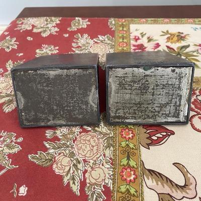 Vintage Jennings Brothers bookends Village Dancers JB Brass