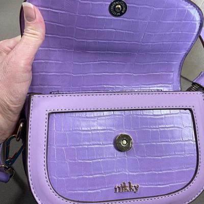 Nicole Lee Nikki Lavender Crossbody Bag NEW!