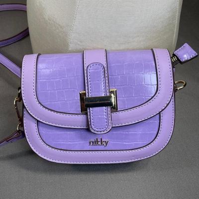 Nicole Lee Nikki Lavender Crossbody Bag NEW!