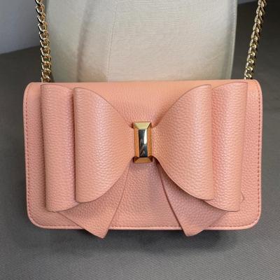 Peach Bow Crossbody Handbag NEW!