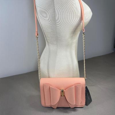 Peach Bow Crossbody Handbag NEW!