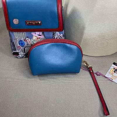 Nicole Lee mini Backpack and cosmetic bag set NEW!