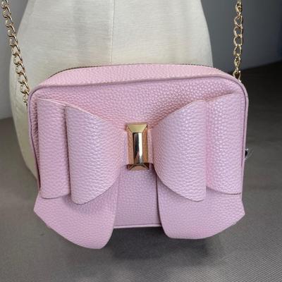 Candy Pink Bow Crossbody Handbag NEW