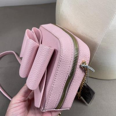 Candy Pink Bow Crossbody Handbag NEW