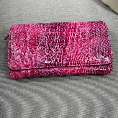 Pink Snake Card holder Wallet