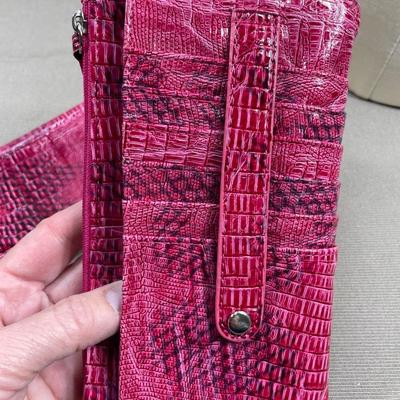 Pink Snake Card holder Wallet