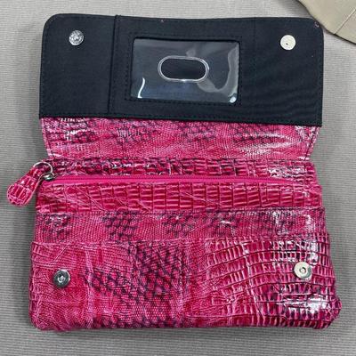Pink Snake Card holder Wallet