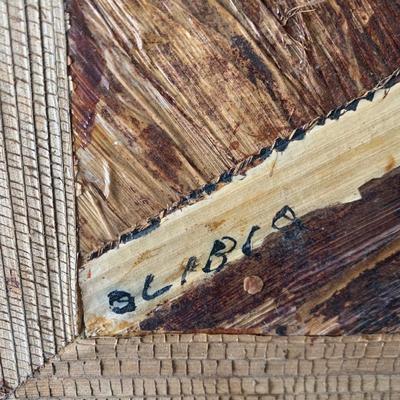 Joao Olibio Framed Vintage Veneer Art