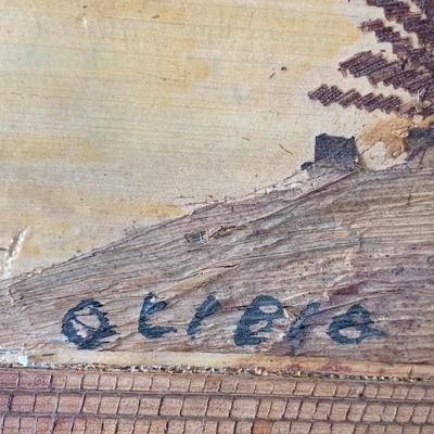 Joao Olibio Framed Vintage Veneer Art