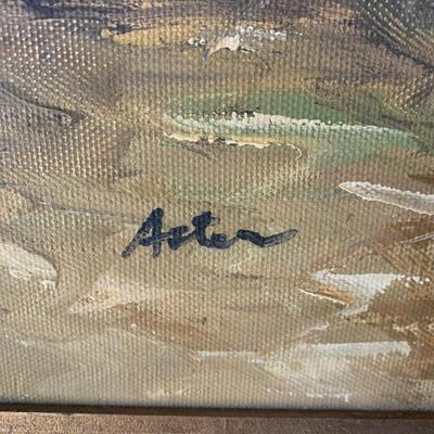 Large Oil On Canvas Signed / Framed
