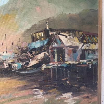 Large Oil On Canvas Signed / Framed