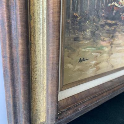 Large Oil On Canvas Signed / Framed
