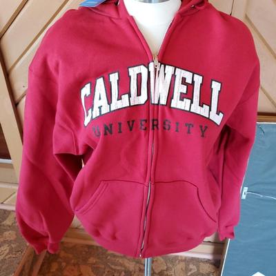 Vintage Champion Red Caldwell University Sweatshirt / Hoodie New with Tags