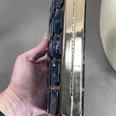 Gold Tone metal Clutch NEW!