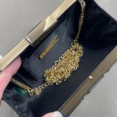 Gold Tone metal Clutch NEW!