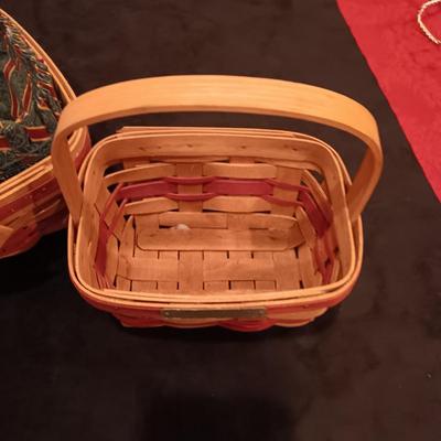 2 CHRISTMAS COLLECTION LONGABERGER BASKETS