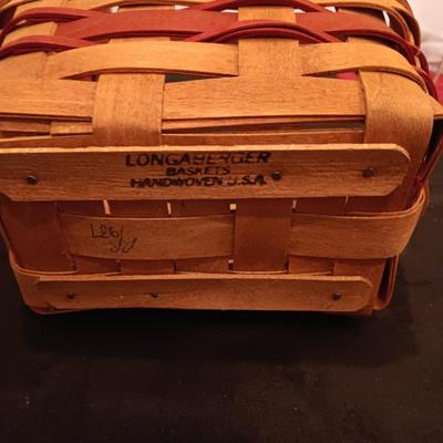 2 CHRISTMAS COLLECTION LONGABERGER BASKETS