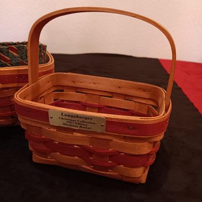 2 CHRISTMAS COLLECTION LONGABERGER BASKETS