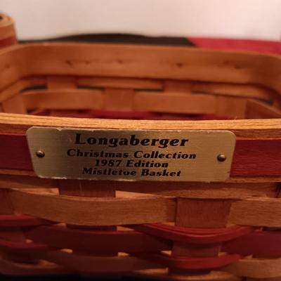 2 CHRISTMAS COLLECTION LONGABERGER BASKETS
