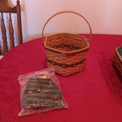 2 LONGABERGER BASKETS, PARTYLITE CANDLES AND MORE