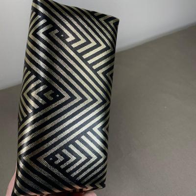 Gold/Black Zipper Cosmetic Bag NEW!