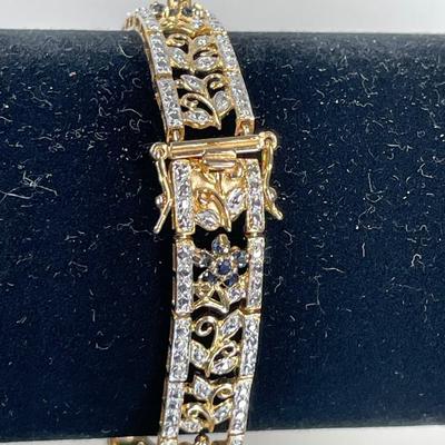 Gold over Sterling Silver Link Bracelet