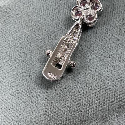 Sterling Silver Pink CZ Bracelet