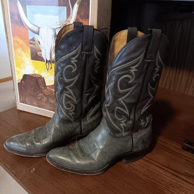 MEN'S ABILENE LEATHER WESTERN BOOTS SIZE 10D