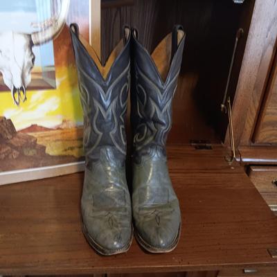 MEN'S ABILENE LEATHER WESTERN BOOTS SIZE 10D