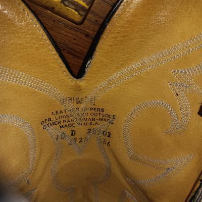 MEN'S ABILENE LEATHER WESTERN BOOTS SIZE 10D