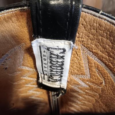 MEN'S CABORCA LEATHER WESTERN BOOTS SIZE 10D