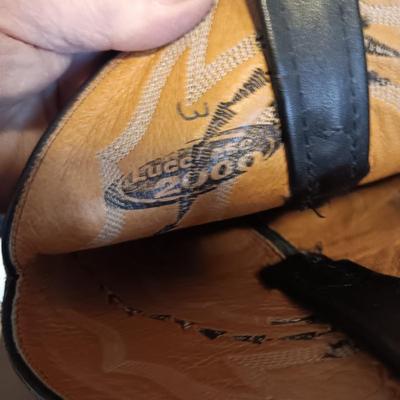 MEN'S DAN POST LEATHER WESTERN BOOTS SIZE 10EE