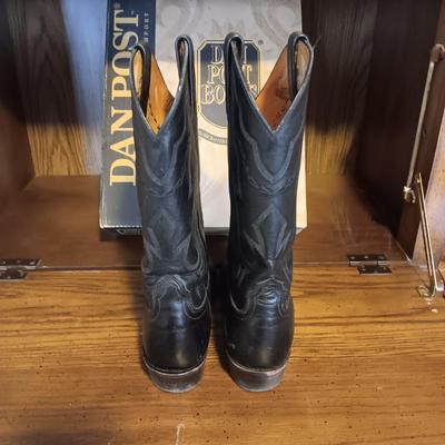MEN'S DAN POST LEATHER WESTERN BOOTS SIZE 10EE