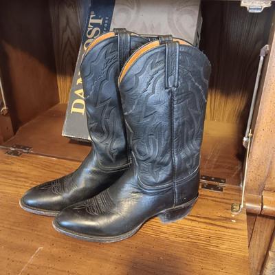 MEN'S DAN POST LEATHER WESTERN BOOTS SIZE 10EE
