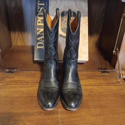MEN'S DAN POST LEATHER WESTERN BOOTS SIZE 10EE