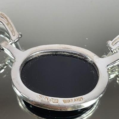 Sterling Silver Onyx Necklace