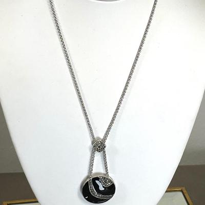 Judith Jack Sterling Silver Marcasite Necklace