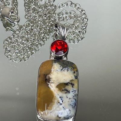 Sterling Silver Gemstone Pendant