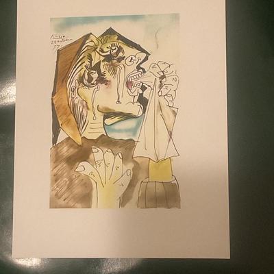 Lithograph Style Picasso Print