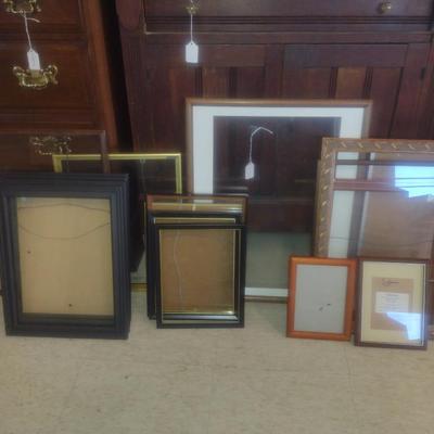 Collection of Picture Frames- Some with Glass
