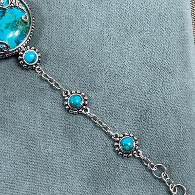 Sterling Silver Turquoise Bracelet