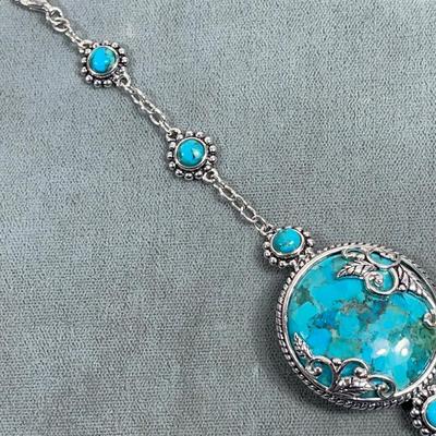 Sterling Silver Turquoise Bracelet