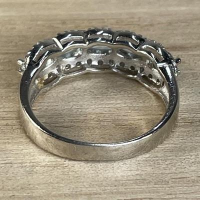 Blue Topaz Sterling Silver Ring 8