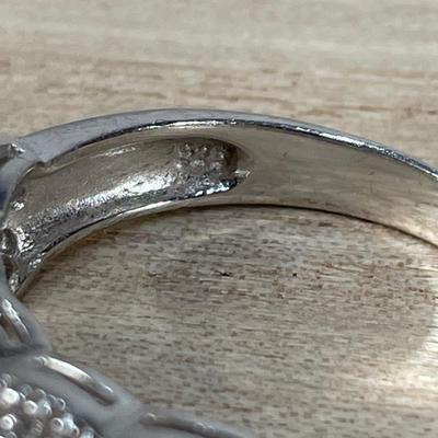 Blue Topaz Sterling Silver Ring 8