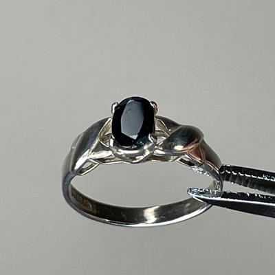 Onyx and Sterling Silver Ring 8