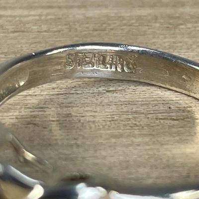 Onyx and Sterling Silver Ring 8