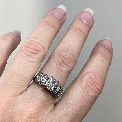 Sterling Silver CZ Ring 8