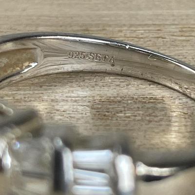 Sterling Silver CZ Ring 8